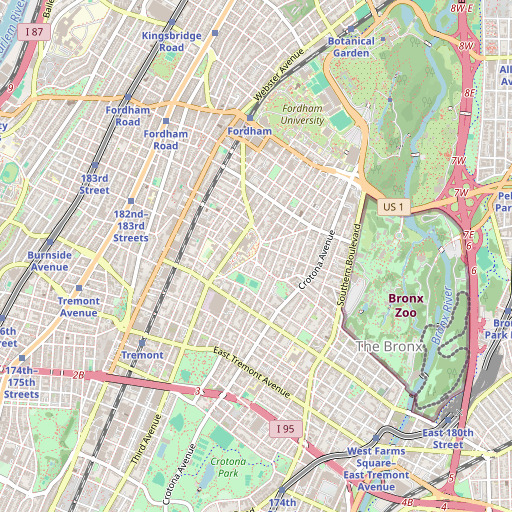 OpenStreetMap map of Hutton Square, NY
