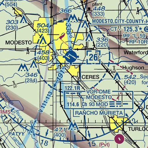 FAA VFR chart of Walter White Elementary School, CA