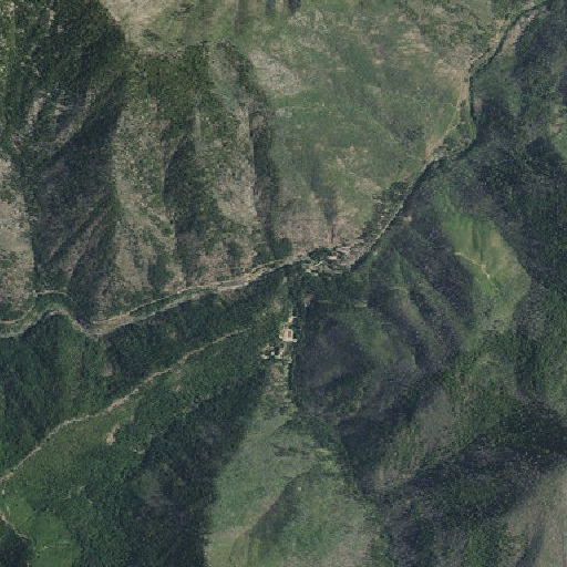 Aerial imagery of Whites Gulch, CA