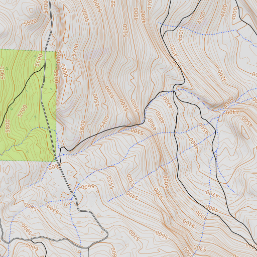 OpenTopoMap map of Wilcox Trail, CA