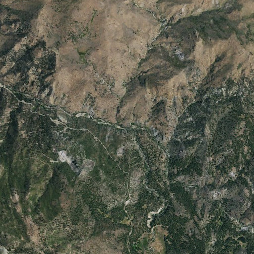 Aerial imagery of Wolf Creek, CA