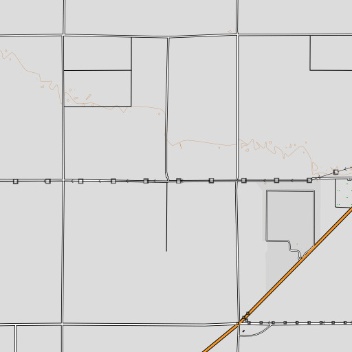 OpenTopoMap map of Baker Ranch, CA