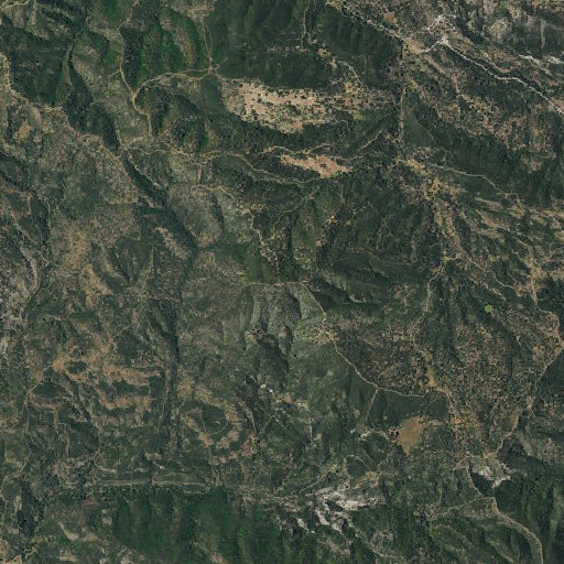 Aerial imagery of Bald Peak, CA