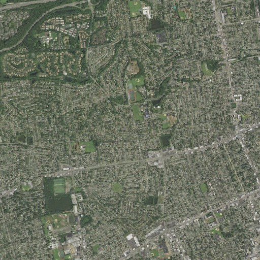 Aerial imagery of Herricks Census Designated Place, NY