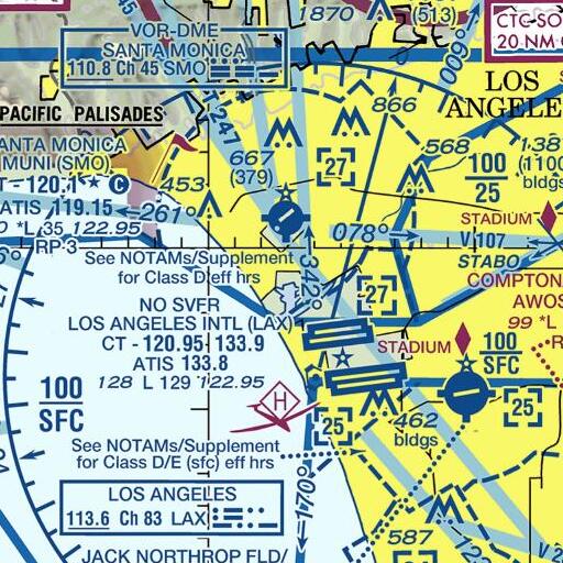 FAA VFR chart of Basin E, CA