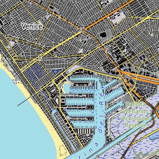 OpenTopoMap map of Basin E, CA