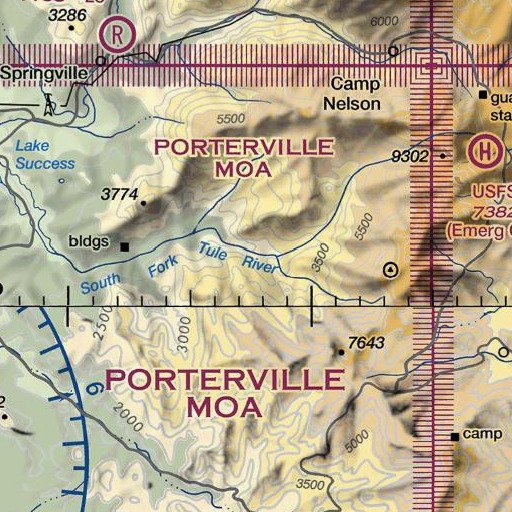 FAA VFR chart of Bear Creek, CA
