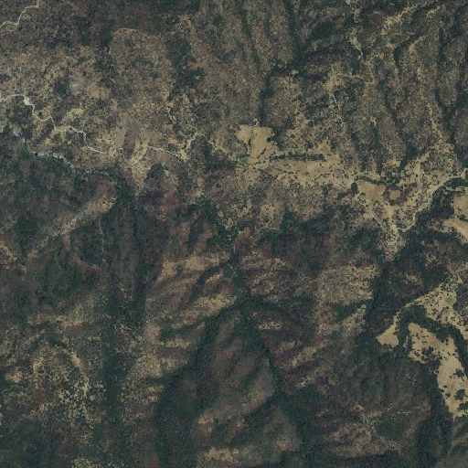 Aerial imagery of Bear Creek, CA