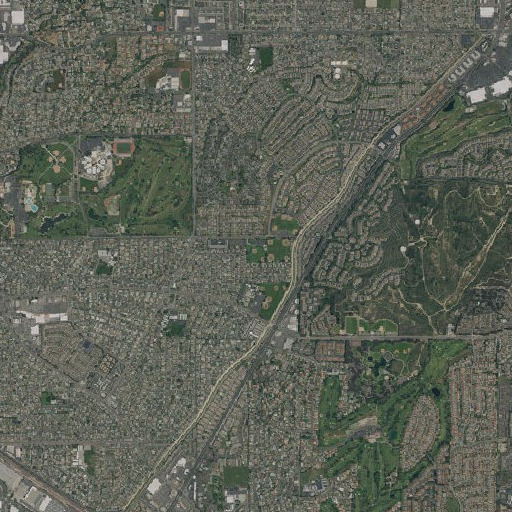 Aerial imagery of Behringer Park, CA