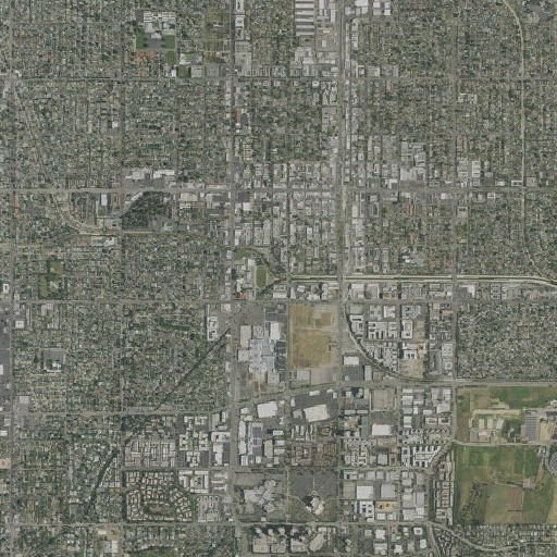 Aerial imagery of Bell Creek, CA
