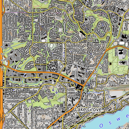 OpenTopoMap map of Exploration Learning School, OR