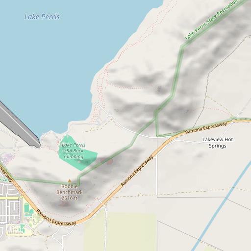 OpenStreetMap map of Bernasconi Pass, CA