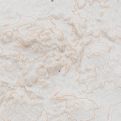 OpenTopoMap map of Bird Spring, CA