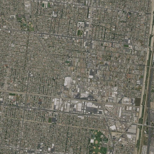 Aerial imagery of Blair School, CA