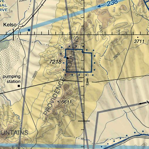 FAA VFR chart of Blind Spring, CA