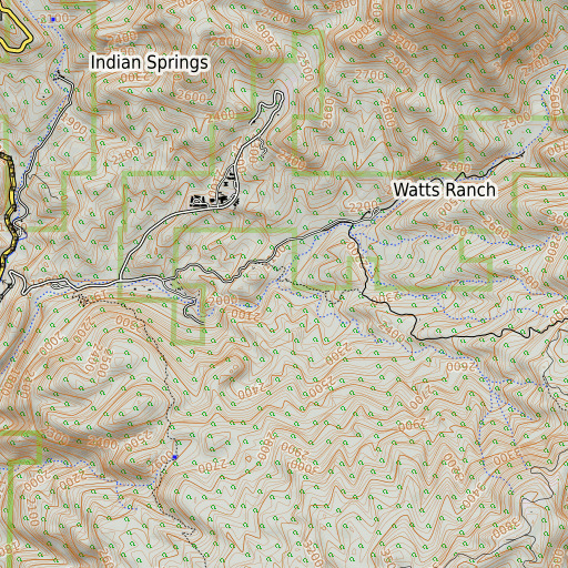 OpenTopoMap map of Boulder Canyon, CA