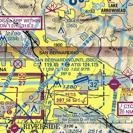 FAA VFR chart of Bradley Elementary School, CA