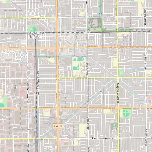 OpenStreetMap map of Bryant Elementary School, CA
