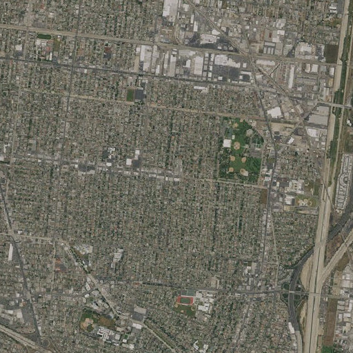 Aerial imagery of Bryson Elementary School, CA