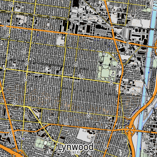 OpenTopoMap map of Bryson Elementary School, CA