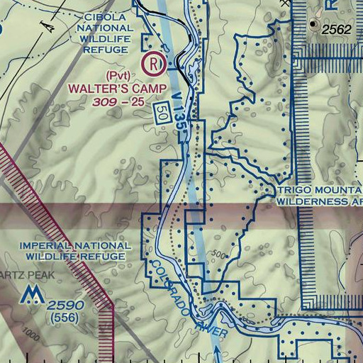 FAA VFR chart of Perphery Gate, AZ