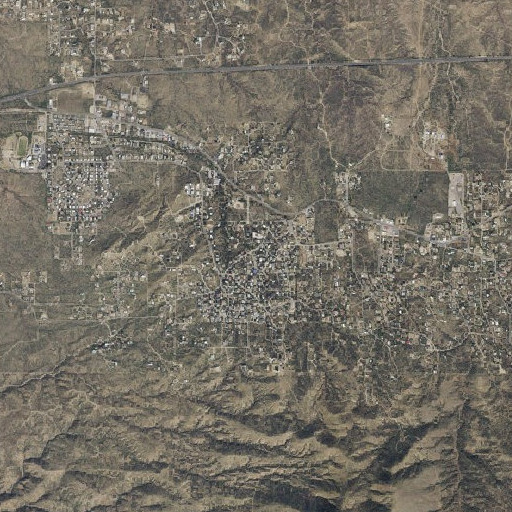Aerial imagery of Oracle Census Designated Place, AZ