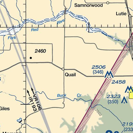 FAA VFR chart of Quail Census Designated Place, TX