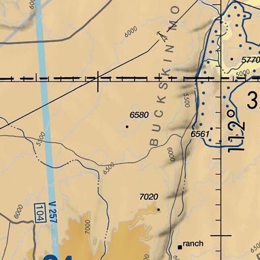 FAA VFR chart of Shearing Corral Reservoir, AZ