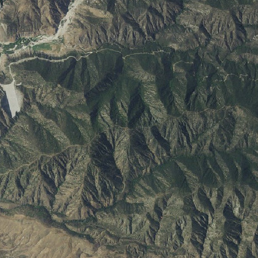 Aerial imagery of Cram Peak, CA