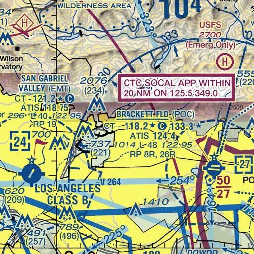 FAA VFR chart of Henry Dalton Elementary School, CA