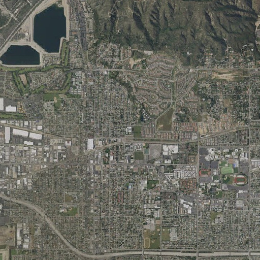Aerial imagery of Henry Dalton Elementary School, CA