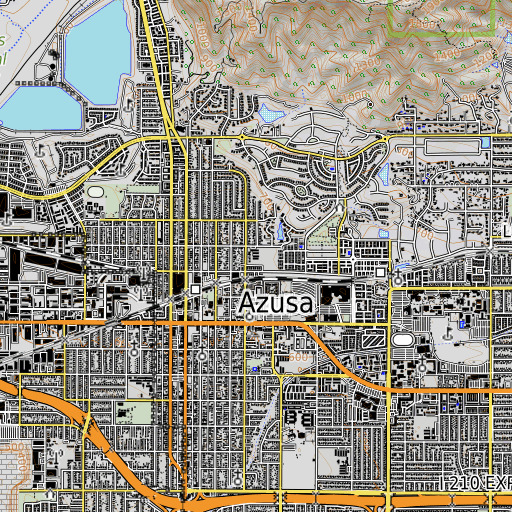OpenTopoMap map of Henry Dalton Elementary School, CA