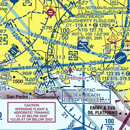 FAA VFR chart of Edison Elementary School, CA