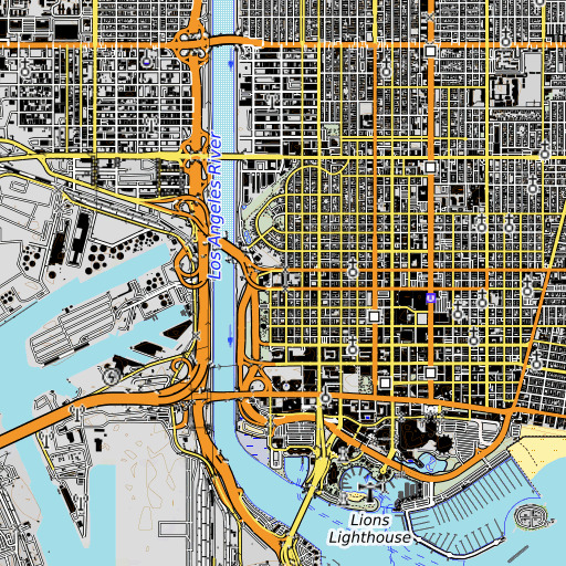 OpenTopoMap map of Edison Elementary School, CA