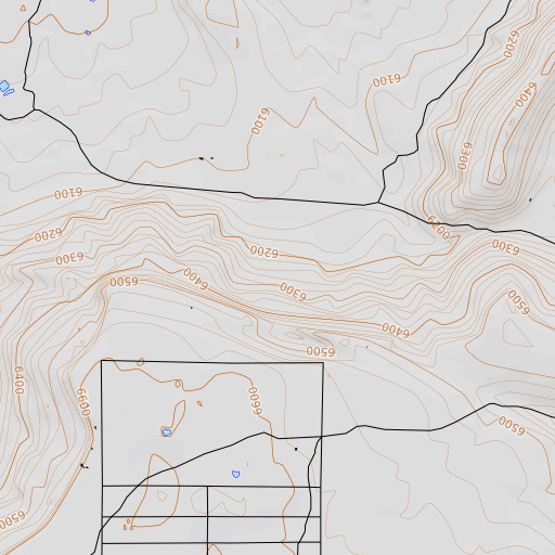 OpenTopoMap map of Candelaria Spring, AZ