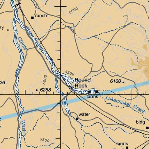 FAA VFR chart of Round Rock Chapter, AZ