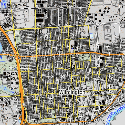 OpenTopoMap map of Fries Elementary School, CA