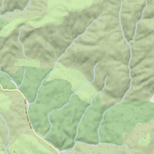 OpenStreetMap map of Fritch Ranch, CA