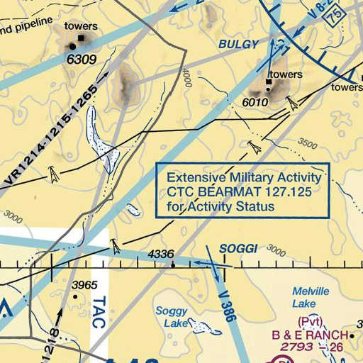 FAA VFR chart of Fry Mountains, CA