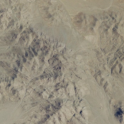 Aerial imagery of Fry Mountains, CA