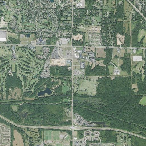 Aerial imagery of N B Hardeman Library, TN