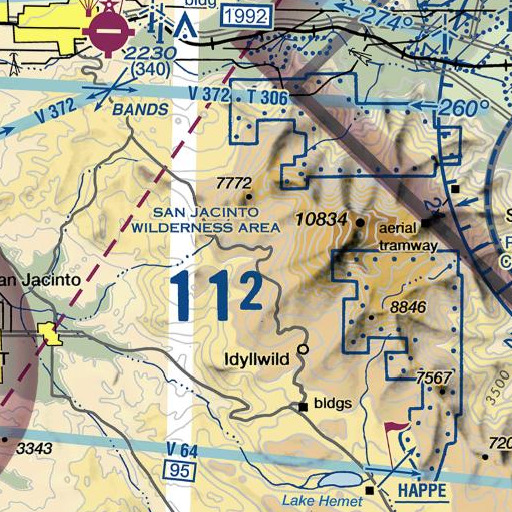 FAA VFR chart of Fuller Mill Creek, CA