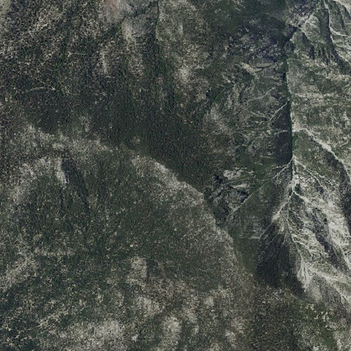 Aerial imagery of Fuller Ridge, CA
