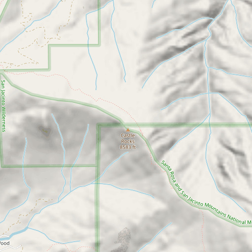 OpenStreetMap map of Fuller Ridge, CA