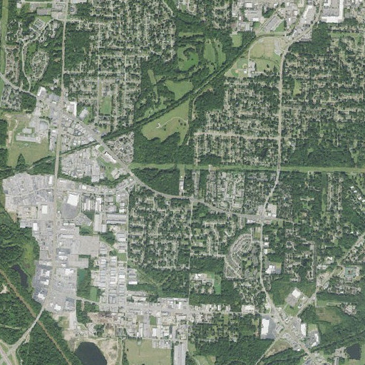 Aerial imagery of Central Baptist School, TN