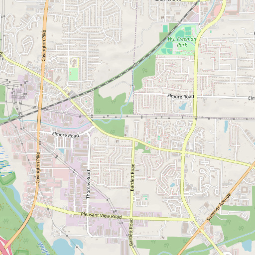 OpenStreetMap map of Central Baptist School, TN