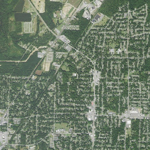 Aerial imagery of Corning Elementary School, TN
