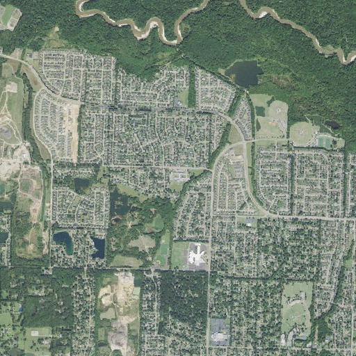 Aerial imagery of Crosswind Elementary School, TN
