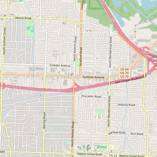 OpenStreetMap map of Even Start, TN