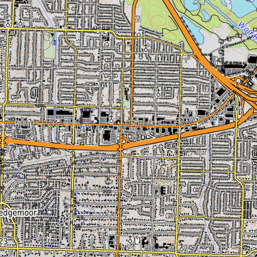 OpenTopoMap map of Even Start, TN